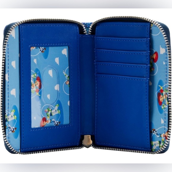 LOUNGEFLY Pixar Moments Toy Story Jessie & Buzz Zip Around Wallet, NWT - Picture 3 of 4